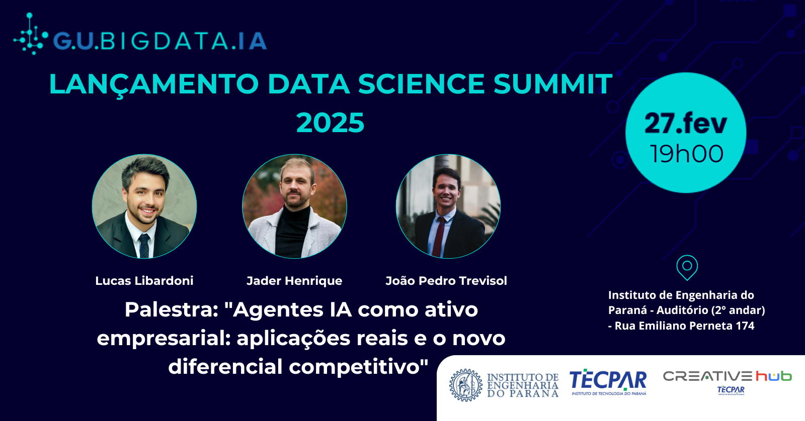 Encontro Presencial: 27 de Fevereiro - Palestra: "Agentes IA como ativo empresarial: aplicações reais e o novo diferencial competitivo"