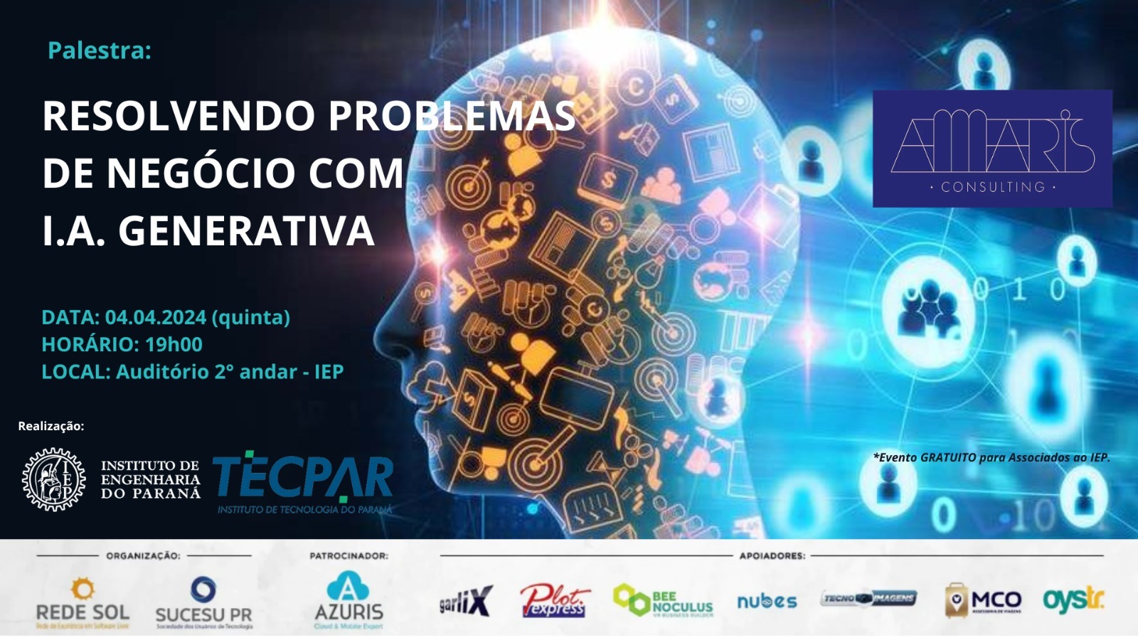 Encontro Presencial: 4 de Abril- Tema: Resolvendo Problemas de Negócio com I.A. Generativa
