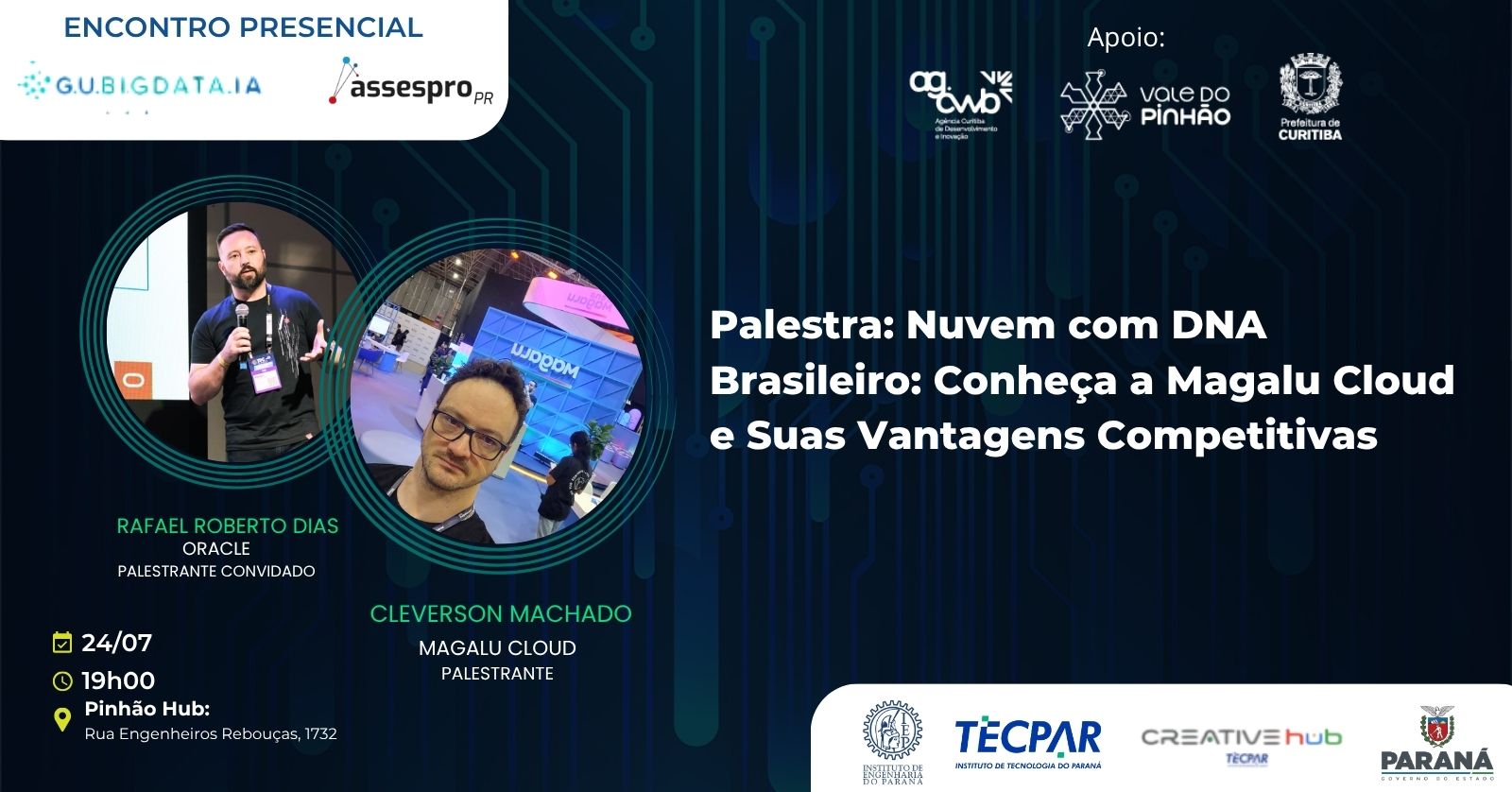 Encontro Presencial GU Bigdata - 24 de Julho no Vale do Pinhão