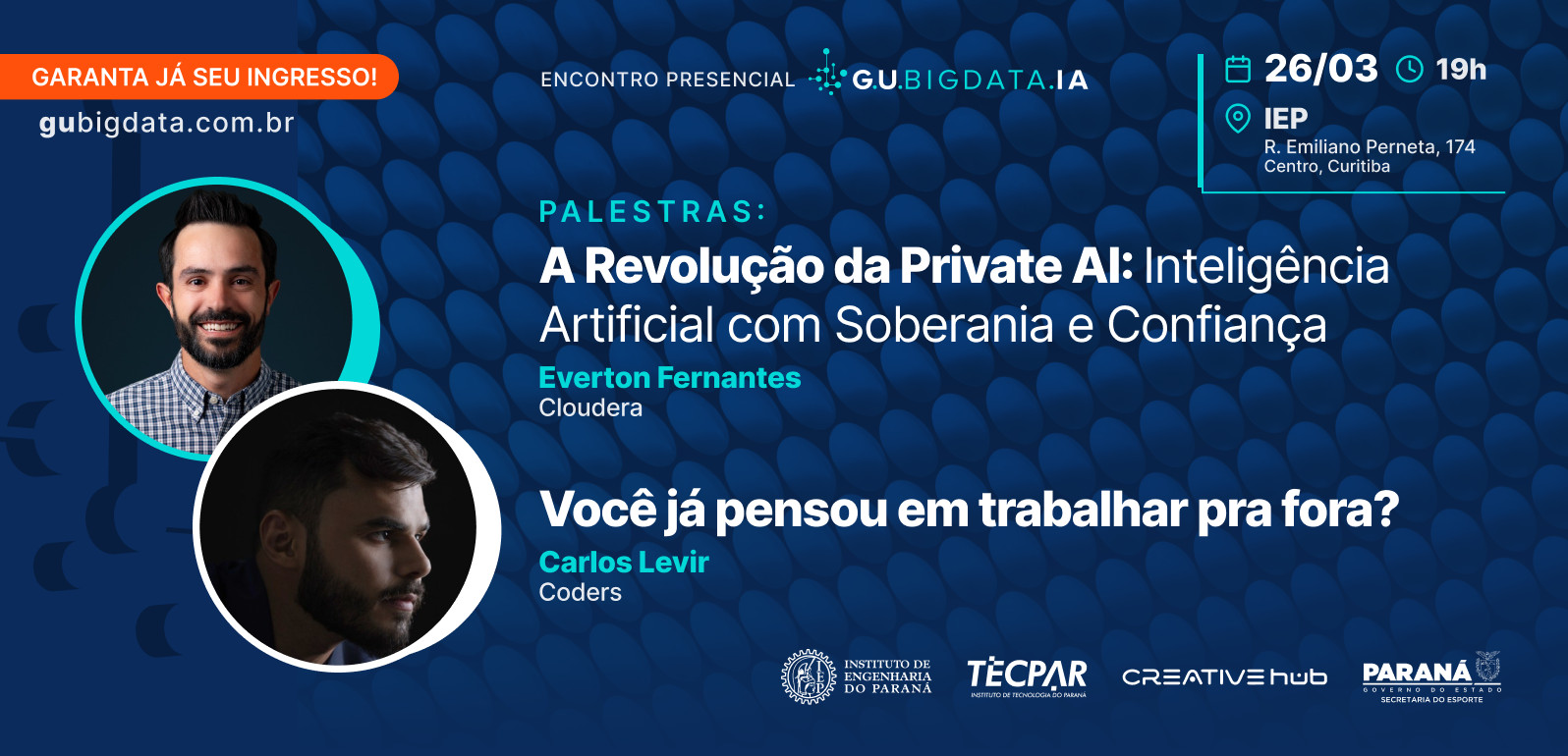 Encontro Presencial – 26 de março: A Revolução da Private AI e o Impacto nos Negócios - e - Você já pensou em trabalhar pra fora?