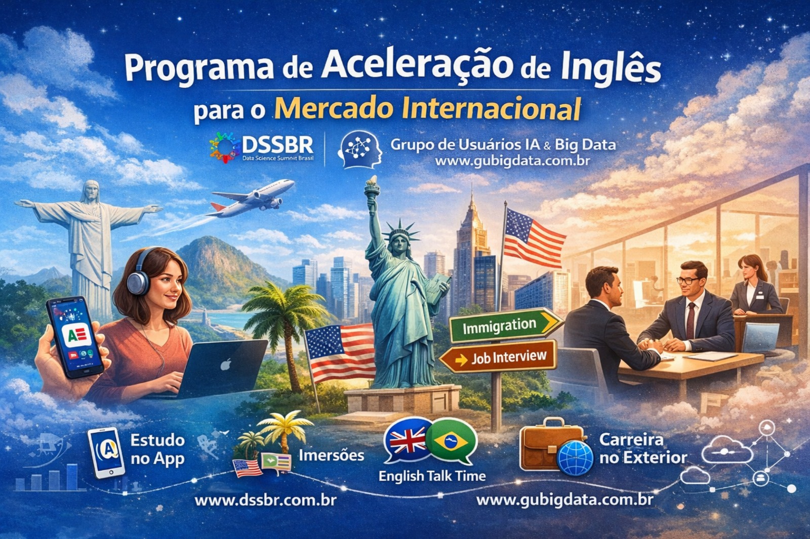 Participe do lançamento do ETT – English Talk Time - 06 de maio na Habitat Mobilidade