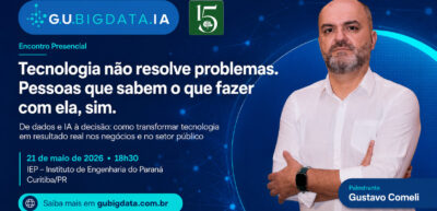 Encontro Presencial 21 de maio: Tecnologia não resolve problemas. Pessoas que sabem o que fazer com ela, sim.