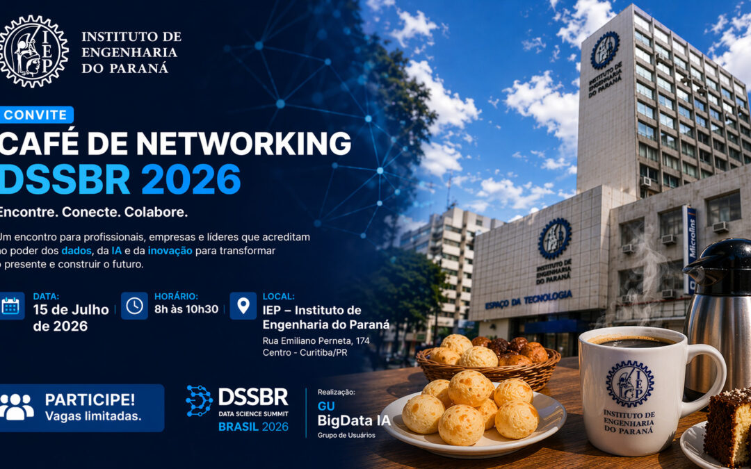 Café da Manhã do DSSBR de Networking no IEP em 15 de julho e reunirá profissionais, empresas e lideranças